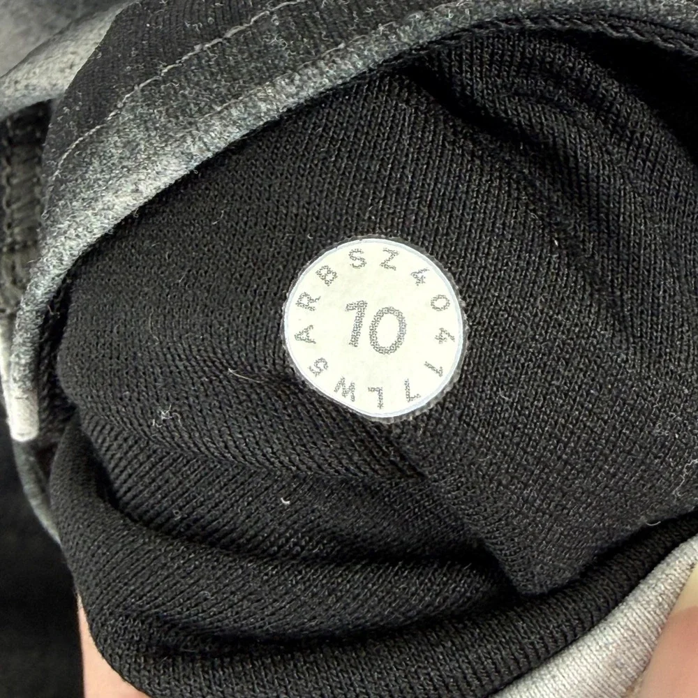 Lululemon High Rise Mesh Panel Leggings Abstract‎ Black White Grey Size 10